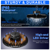 LED High Bay Light - UFO05 Series,300W,45000lumens,Selectable Wattage,5000K,100-277V,DIMMABLE