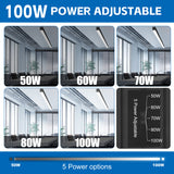 LED Architectual Light - LST Series,100W,13000lumens,Selectable Wattage & CCT,100-277V,8FT,2 Pack