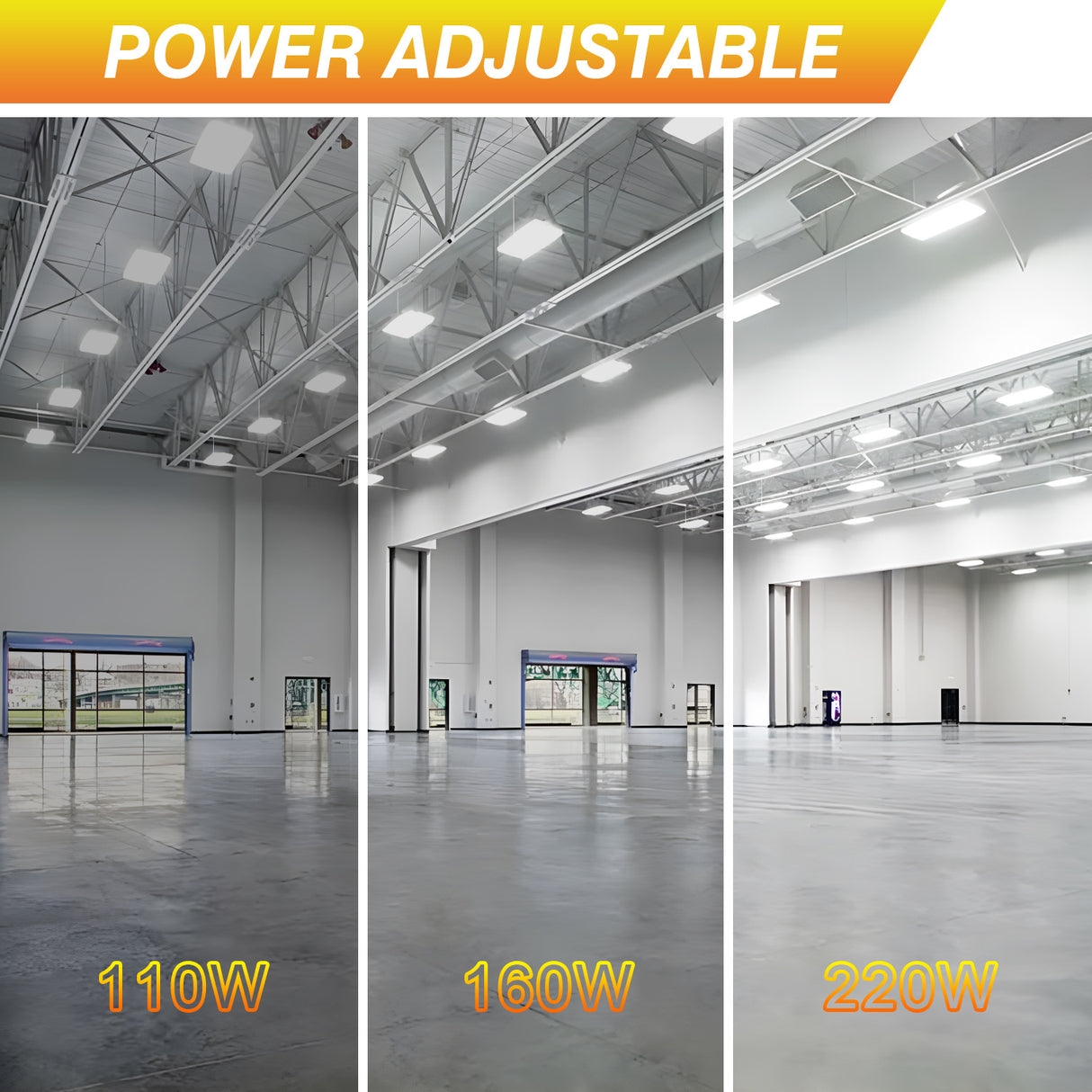 LED Linear High Bay Light - LHB07 Series,220W,33000lumens,,Selectable Wattage & CCT,100-277V,2FT,WITH AUDIO JACK SENSOR BASE