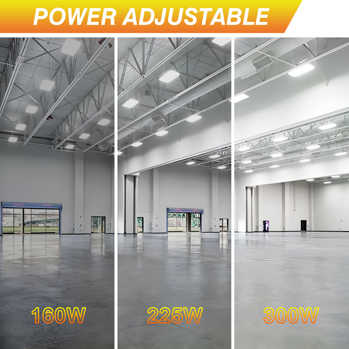 LED Linear High Bay Light - LHB07 Series,300W,45000lumens,,Selectable Wattage & CCT,100-277V,4FT,DIMMABLE,WITH AUDIO JACK SENSOR BASE