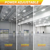 LED Linear High Bay Light - LHB07 Series,300W,45000lumens,,Selectable Wattage & CCT,100-277V,4FT,DIMMABLE,WITH AUDIO JACK SENSOR BASE