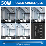 LED Architectual Light - LST Series,50W,6500lumens,Selectable Wattage & CCT,100-277V,4FT,4 Pack