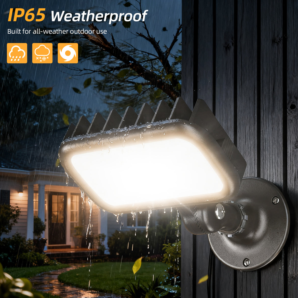 LED Knuckle Flood Light - KFL Series,15W,4000K,100-277V