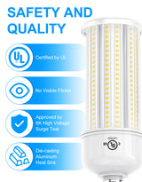 LED Retrofit Corn Bulbs Light  - RCL Series,36W,5040lumens,5000K,100-277V,E26/E39