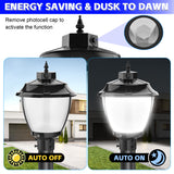 NGTLIGHT LED Ultra Pole Area Light - UPAL Series,100W,Selectable Wattage & CCT,100V-277V