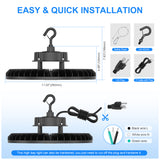 NGTLIGHT LED High Bay Light - UFO05 Series, 200W, 5000K, 100-277V, 120° Beam Angle, 0-10V DIMMABLE, US Plug