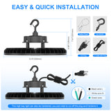 NGTLIGHT LED High Bay Light - UFO05 Series, 240W, 5000K, 100-277V, 120° Beam Angle, 0-10V DIMMABLE, US Plug