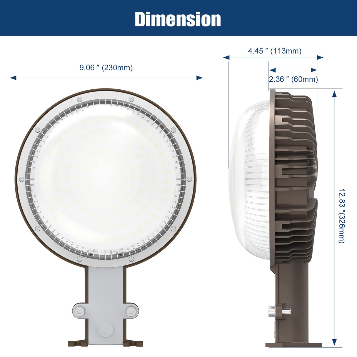 LED BARN LIGHT - SP Series,100W,14000lumens,5000K,100-277V，Dusk to Dawn