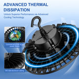 NGTLIGHT LED High Bay Light - UFO05 Series, 150W, Selectable Wattage, 5000K, 100-277V, 120° Beam Angle