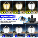 NGTLIGHT LED Ultra Pole Area Light - UPAL Series,150W,Selectable Wattage & CCT,100V-277V