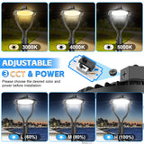 LED Post Circle Light - PCA Series,60W,9000lumens,Selectable Wattage & CCT,100-277V,WITH PHOTOCELL