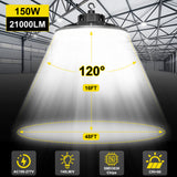 LED High Bay Light - PRO Series,150W,22500lumens,Selectable Wattage & CCT,100-277V,0-10V DIMMABLE