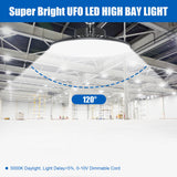 LED High Bay Light - PRO Series,200W,30000lumens,5000K,100-277V