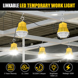 LED Temporary Work Light - LTW Series,100W,13000lumens,Selectable Wattage,5000K,100-277V,US PLUG