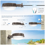 LED BARN LIGHT - SP Series,120W,16800lumens,5000K,100-277V，Dusk to Dawn