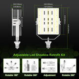 LED Shoebox Retrofit Kit - RK Series,300W,43500lumens,5000K,200-480V