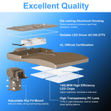 LED Parking Lot Light - SB Series,320W,44800lumens,5000K,100-277V