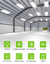 LED Linear High Bay Light - LHB Series,240W,36000lumens,Selectable Wattage & CCT,100-277V