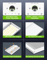 LED Linear High Bay Light - LHB Series,150W,22500lumens,Selectable Wattage & CCT,100-277V