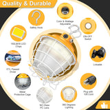 LED Temporary Work Light- PTL Series,100W,15000lumens,Selectable Wattage& CCT,100-277V,US PLUG
