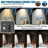 LED Wall Pack Light- FWP Series,70W,10500lumens,Selectable Wattage & CCT,100-277V