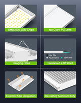 LED Linear High Bay Light - LHB Series,150W,22500lumens,5000K,100-277V