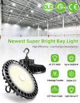 LED High Bay Light - UFO05 Series,240W,36000lumens,Selectable Wattage,5000K,277-480V