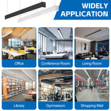 LED Architectual Light - LST Series,50W,6500lumens,Selectable Wattage & CCT,100-277V,4FT,4 Pack