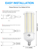 LED Retrofit Corn Bulbs Light  - RCL Series,36W,5040lumens,5000K,100-277V,E26/E39