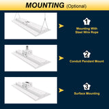NGTLIGHT LED Linear High Bay Light - LHB06 Series,165W,Selectable Wattage & CCT,120-277V