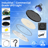 LED High Bay Light - PRO Series,300W,42000lumens,Selectable Wattage,5000K,100-277V,0-10V DIMMABLE
