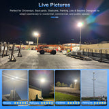 LED Parking Lot Light - SB Series With slip Fit Mount,320W,44800lumens,5000K,100-277V,Built in Photocell