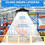 LED High Bay Light - IHB Series,240W,34800lumens,0-10V DIMMABLE,5000K,100-277V