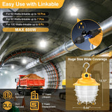 LED Temporary Work Light- PTL Series,100W,15000lumens,Selectable Wattage& CCT,100-277V,US PLUG