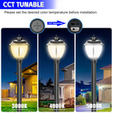 NGTLIGHT LED Ultra Pole Area Light - UPAL Series,100W,Selectable Wattage & CCT,100V-277V