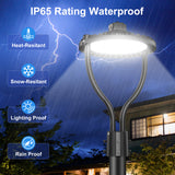 NGTLIGHT LED Post Circle Light - PCA Series, 60W-150W, Selectable Wattage & CCT, 100-277V, Dusk to Dawn