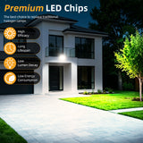 LED Knuckle Flood Light - KFL Series,15W,4000K,100-277V