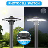 LED Circular Area Light - AL Series,150W,21000lumens,5000K,100-277V,with Photocell