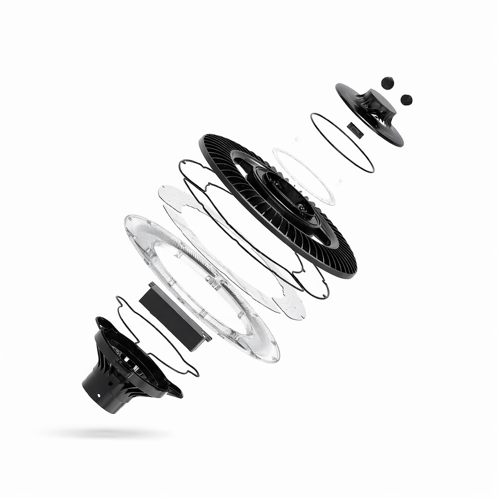 NGTLIGHT LED Circular Area Light - AL Series,60W,8400lumens,5000K,100-277V,with Photocell Application