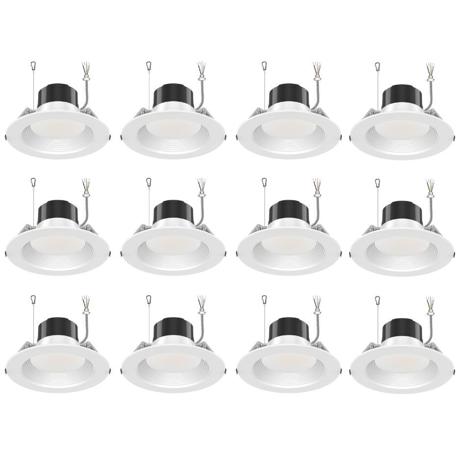 6"LED Commercial Down Light - DNL Series, 27W, Selectable Wattage&CCT, 120-347V, 6 Pack