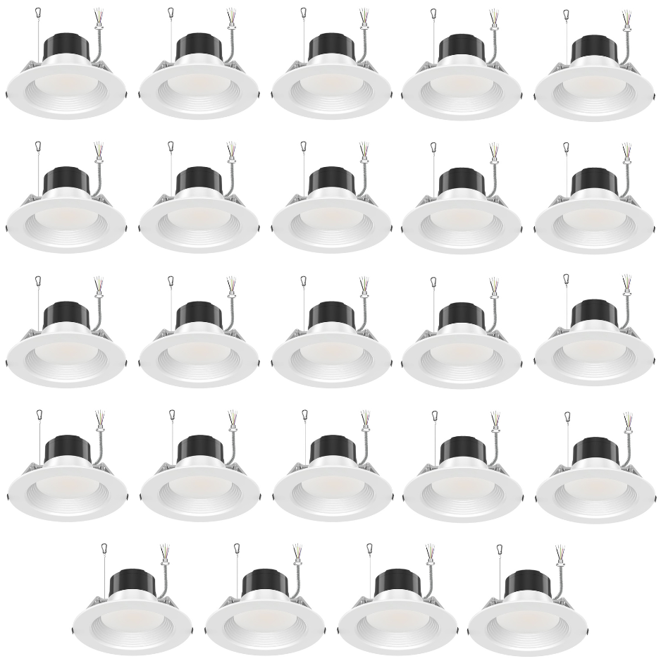 6"LED Commercial Down Light - DNL Series, 27W, Selectable Wattage&CCT, 120-347V, 6 Pack
