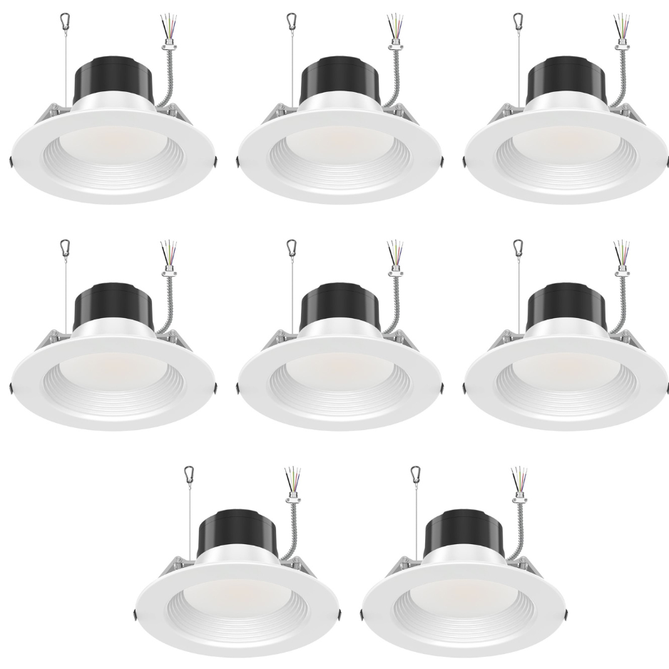10"LED Commercial Down Light - DNL Series, 40W, Selectable Wattage&CCT, 120-347V, 4 Pack