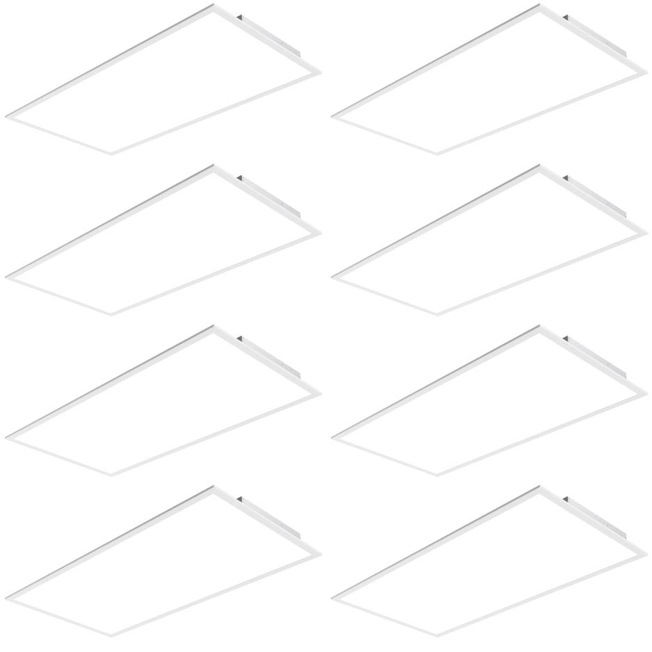 LED Flat Panel Light - FPN Series,72W,Selectable Wattage & CCT,100-277V,DIMMABLE 0-10V,2x4ft,4PACK