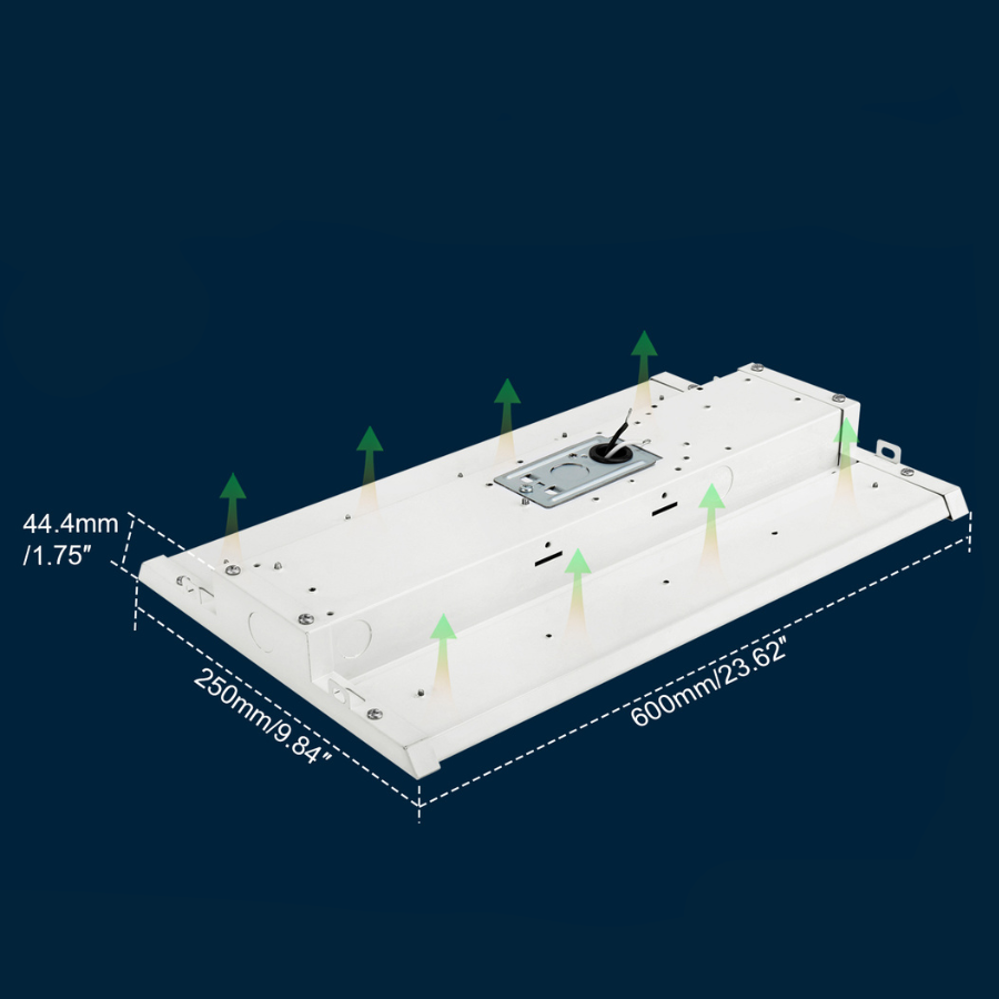 NGTLIGHT LED Linear High Bay Light - LHB06 Series, 240W, Selectable Wattage&CCT, 120-277V, 2 Pack Application