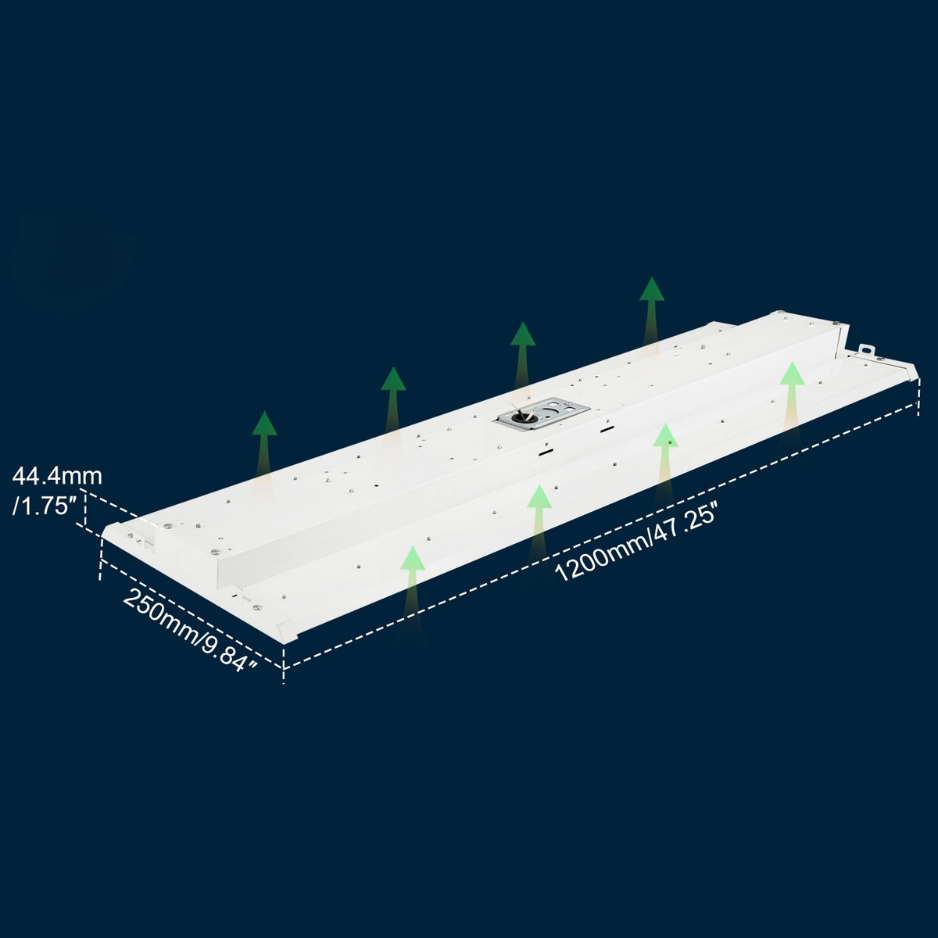 NGTLIGHT LED Linear High Bay Light - LHB06 Series,400W,Selectable Wattage & CCT,120-277V,2 Pack Application