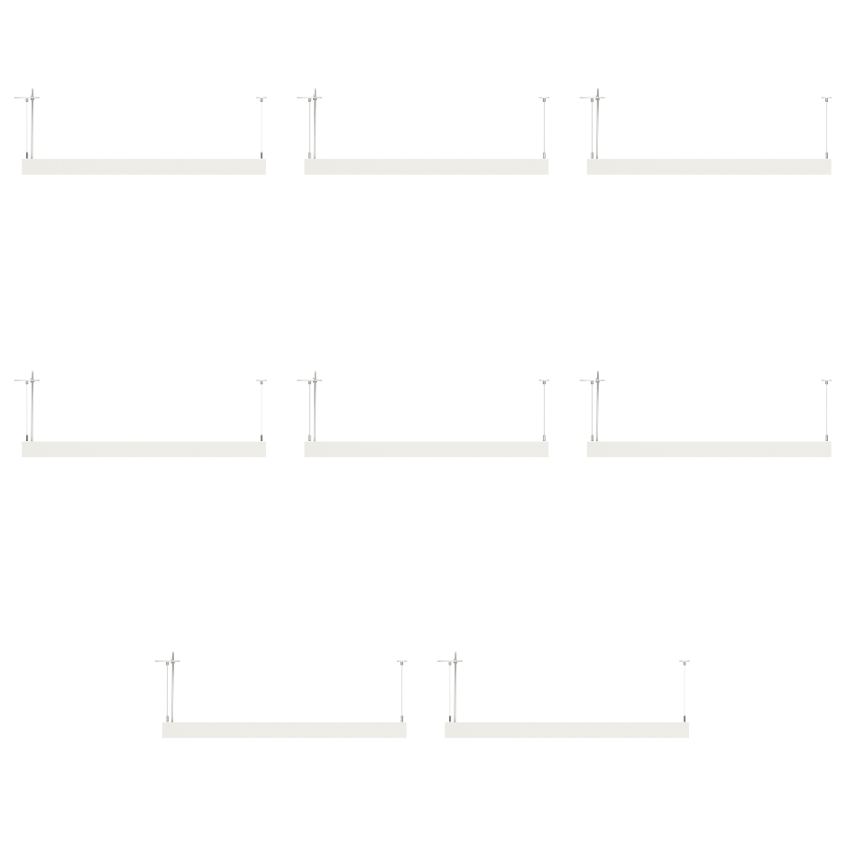 NGTLIGHT LED Architectual Light - LST06 Series, 50W, Selectable Wattage&CCT, 120-277V, 0-10V DIMMABLE, 4FT, 2 Pack