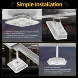 LED Canopy Light  - CPG Series,100W,14000lumens,Selectable Wattage & CCT,100-277V,with Photocell