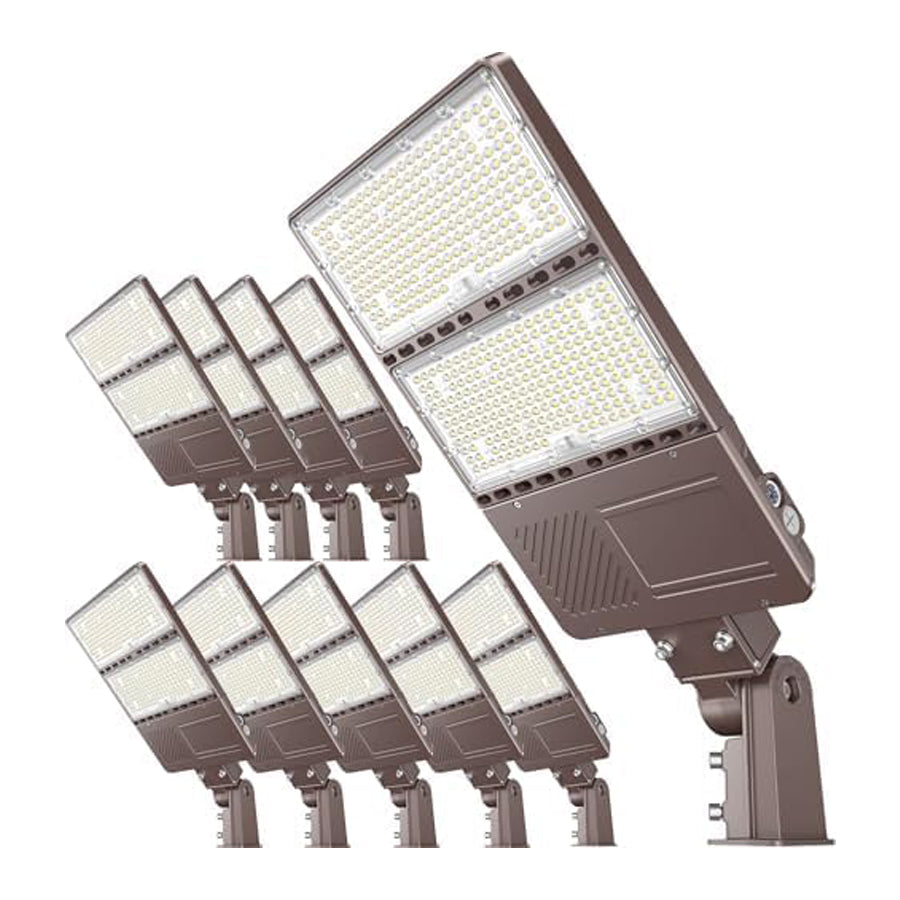 LED Parking Lot Light - PL Series With Slip Fit Mount,320W,48000lumens,Selectable Wattage,100-277V,Built in Photocell