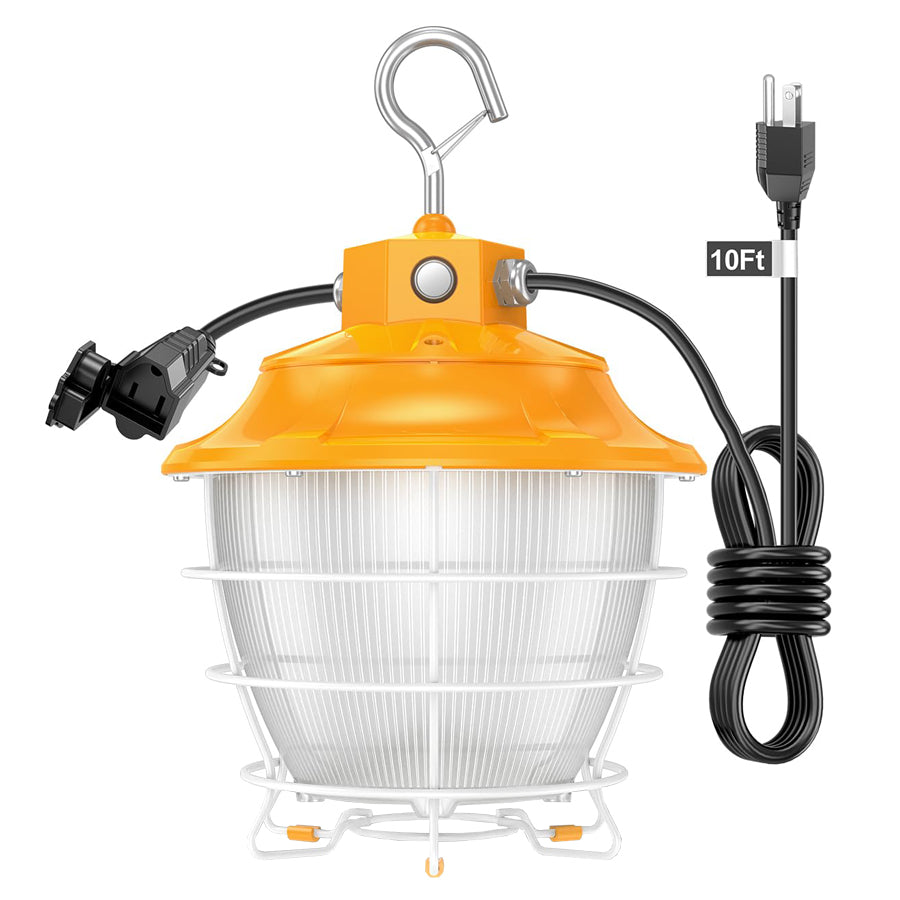 LED Temporary Work Light- PTL Series,100W,15000lumens,Selectable Wattage& CCT,AC120V,ON/Off Button