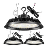 LED High Bay Light - UFO02 Series,300W,45000lumens,Selectable Wattage,5000K,277-480V
